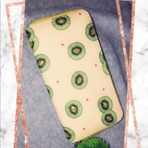 Bejeweled kiwi wallet